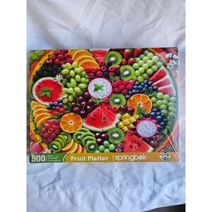 Fruit Platter 500 Piece Jigsaw Puzzle Springbok New